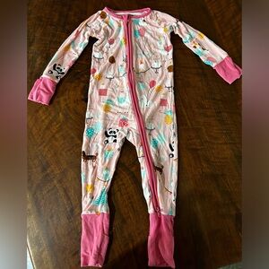 Little Sleepies birthday zippy 6-12 months